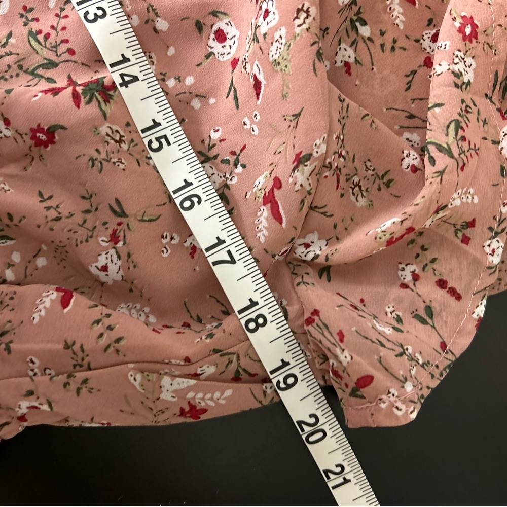 New Hayden Lisa Angeles Size L ditsy floral pleated maxi cottage dress prairie - Picture 5 of 6